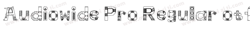 Audiowide Pro Regular otf (400) fon字体转换